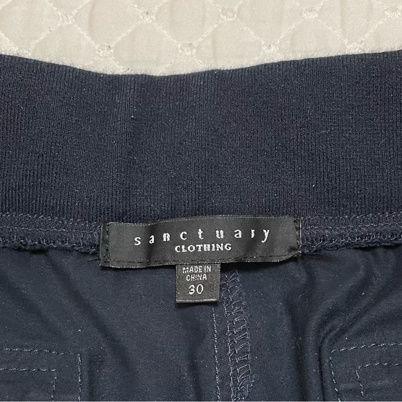SANCTUARY Navy Cargo Zip Jogger Pants Women’s Size 30 - Picture 4 of 6